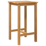 Outdoor Bar Set 3 pcs Untreated Solid Teak Wood 3422497