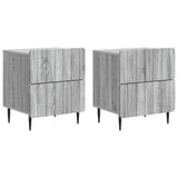 Bedside Cabinet 2 pcs Grey Sonoma 43 x 34.5 x 49.5 cm 894308