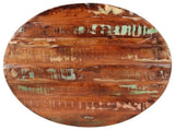 Table Top 70x2.5 cm Round Solid Wood Reclaimed 370027