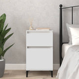 ZNTS Bedside Cabinet White 40x35x70 cm 819708