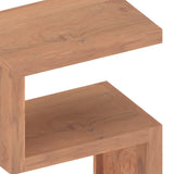 ZNTS Side Table 45x30x60 cm Solid Wood Teak 340749