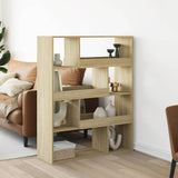 Room Divider Sonoma Oak 100x33x125.5 cm Engineered Wood 3309485