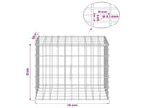Gabion with 3.5 mm Wire and 5x10 cm Mesh 50x50x50 cm 3462787