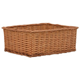 4 Piece Nesting Basket Set Brown Willow 286981