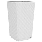 Garden Planters 4 pcs White 32.5x32.5x57 cm PP 367854