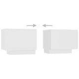 Bedside Cabinet White 100x35x40 cm Engineered Wood 3082765