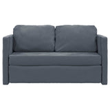 Folding Sofa Bed Dark Grey 122 x 70 x 60 cm Velvet 42030480