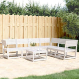 Garden Sofa Set White Solid pine wood Large Modular 3217016