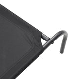 Elevated Dog Bed Black 150x90x20 cm Oxford Fabric and Steel 42000841