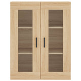 Wall Mounted Cabinet Sonoma Oak 69.5x34x90 cm 828479