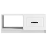 Coffee Table White 90 x 50 x 37 cm Engineered Wood 895875