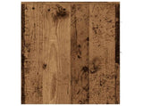 Narrow Bathroom Cupboard with Wheels Old Wood Engineered Wood 855284