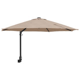 Garden Parasol Taupe 248 x 248 x 148 cm Polyester and Steel 42003230