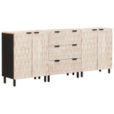 Sideboard 3 pcs White Wash Finish 180 x 33 x 75 cm 3310029