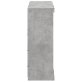 Sideboard with LED Lights Concrete Grey 81x37x100 cm 836717