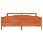 Bed Frame without Mattress Wax Brown 200x200 cm Solid Wood Pine 3306215