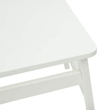 Dining Chair 2 pcs White 43 x 44.5 x 77 cm Solid Rubber Wood 42020489