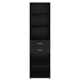 Highboard Black Oak 50 x 42.5 x 185 cm Engineered Wood 3402643