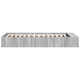 Bed Frame with Storage Grey Sonoma 80 x 200 cm Engineered Wood 3429561