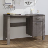 Desk HAMAR Light Grey 113x50x75 cm Solid Wood Pine 340463
