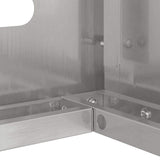 Air Conditioner Cover Silver 110 x 50 x 105 cm Stainless steel 865915