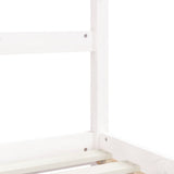 Kids Bed Frame White 90x200 cm Solid Wood Pine 834523