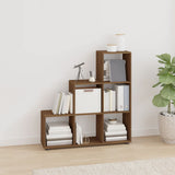 Staircase Bookcase Brown Oak 107 cm Engineered Wood 342608