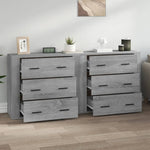 Sideboards 2 pcs Grey Sonoma Engineered Wood 3185413