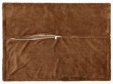 Cushion Cover 6 pcs HOUTEN Light Brown 80 x 80 cm Flannel 921818