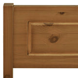 Bed Frame Honey brown Solid pinewood, plywood Double 322113
