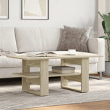 Coffee Table Sonoma Oak 102x55x42 cm Engineered Wood 823264
