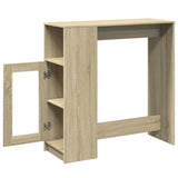 Bar Table with Racks Sonoma Oak 101x40x103.5 cm Engineered Wood 854366