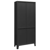 Industrial Bookshelf Anthracite 80x32x180 cm Steel 339633