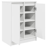 Shoe Cabinet White 57x34x76 cm Engineered Wood 861868