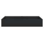 Wash Basin 60x38x11 cm Mineral Cast/Marble Cast Matt Black 155980