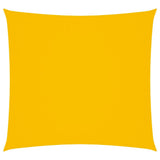 Sunshade Sail Oxford Fabric Square 5x5 m Yellow 135581