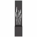 Garden Privacy Screen Black 32 x 32 x 150 cm Cold-rolled steel 876392