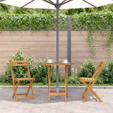 Folding Garden Table 70 cm Solid Acacia Wood 313596