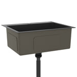 ZNTS Handmade Kitchen Sink Black Stainless Steel 51513
