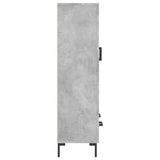 Highboard Concrete Grey 69.5x31x115 cm Engineered Wood 828304