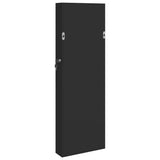Mirror Jewellery Cabinet Wall Mounted Black 30x8.5x90 cm 353212