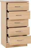 ZNTS Nevada 5 Drawer Narrow Chest 100-102-117