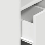 Bedside Cabinet with Drawer White 25x31x66 cm 858614