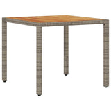 Garden Dining Set 5 pcs Grey Poly rattan 3334910