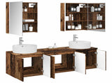 Bathroom Cabinet Set 5 pcs Old Wood Engineered Wood 3406453