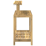 Outdoor Potting Bench 111.5 x 48.5 x 107 cm Solid Acacia Wood 903087