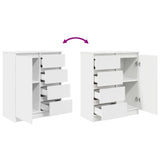 Sideboard with Drawers White 71x35x84 cm Engineered Wood 861580