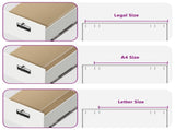 File Cabinet 2 pcs White 44 x 50 x 139 cm Cold-Rolled Steel 3406159