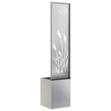 Garden Privacy Screen Sliver 32 x 150 cm Stainless steel 876361