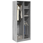 Wardrobe Grey Sonoma 80x50x200 cm Engineered Wood 3307761